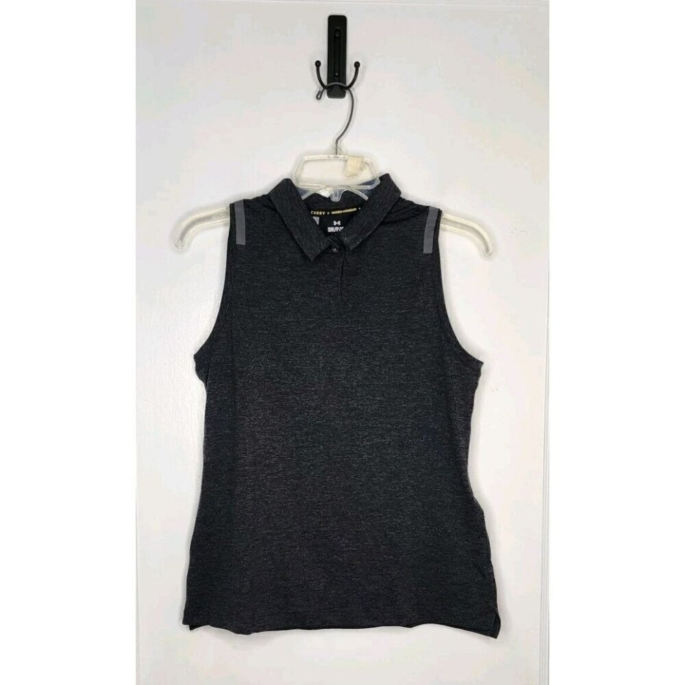 NWT Under Armour X Curry Icon SL Polo Tank Top Sample Size Small Fitted Logo